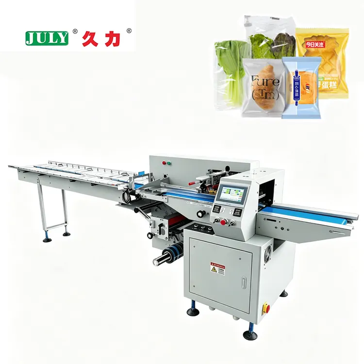 Full Automatic High Speed Horizontal Pillow Packing Machine for Hardware Vegetables Food Packing Machine