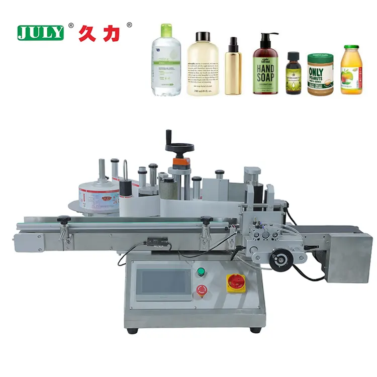 Automatic Tabletop Appointed Plastic Glass Round Bottle Labeling Machine