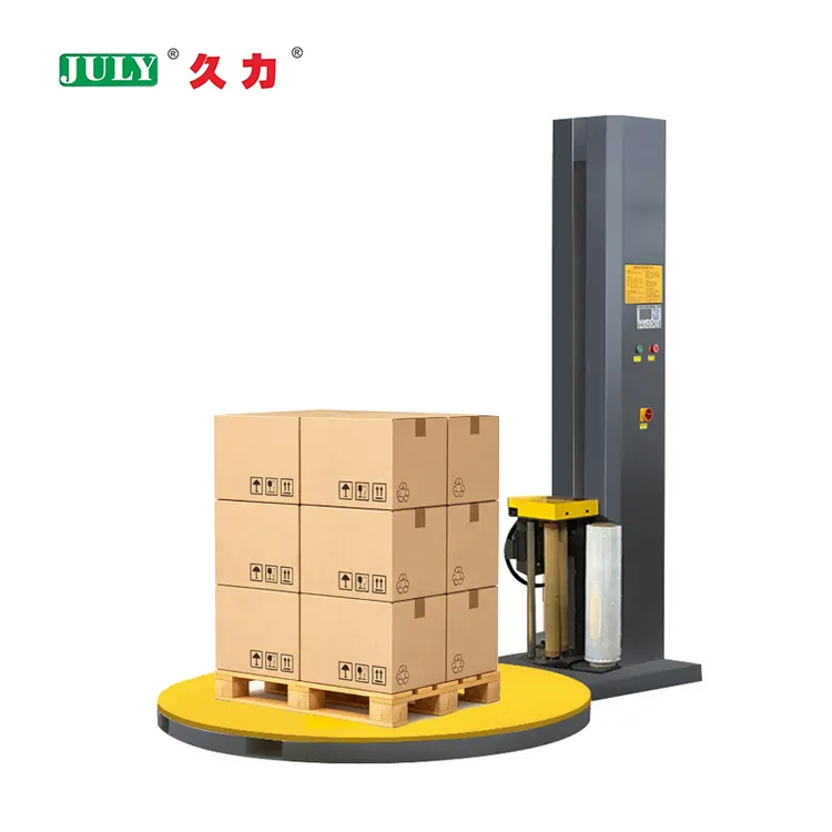 Automatic Pallet Wrapping Machine Food Case Plastic Packing Tray Stretch Film Machine