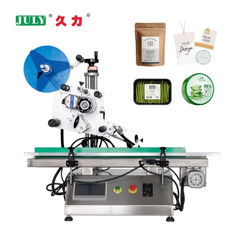 Multi-functional Automatic Desktop Upper Plane Labeling Machine for Carton Box and Flat Surface Product Label