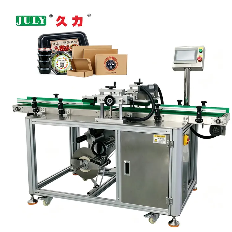 Fully Automatic Lower Plane Labeling Machine for Carton and Lunch Box High Precision Labeling