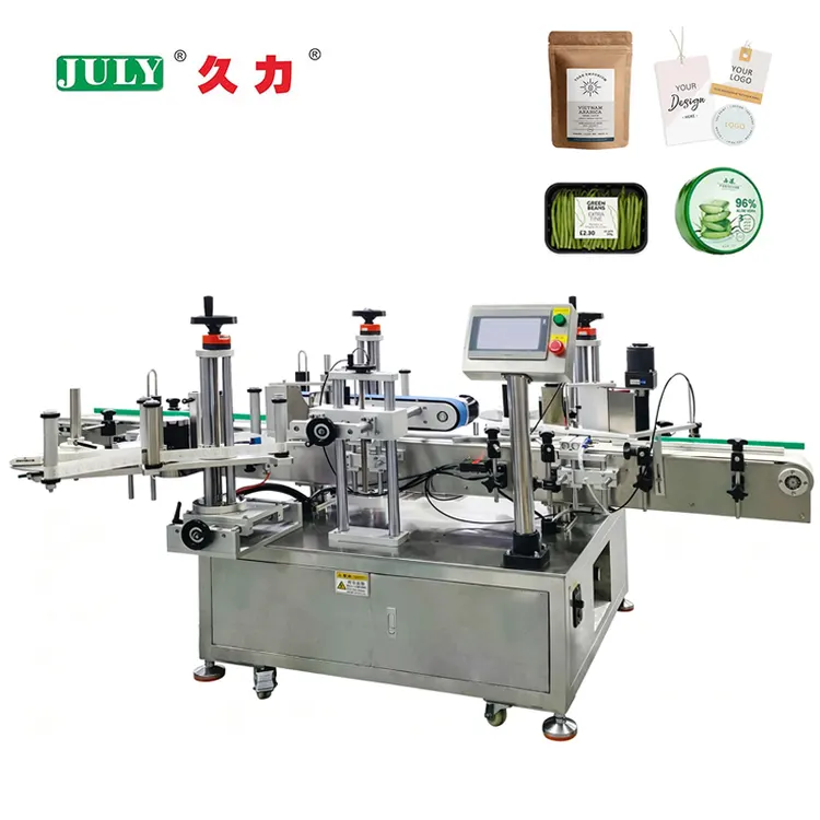 Automatic Double Corner Labeling Machine for Carton Box Flat Right-angle Labeling Machine