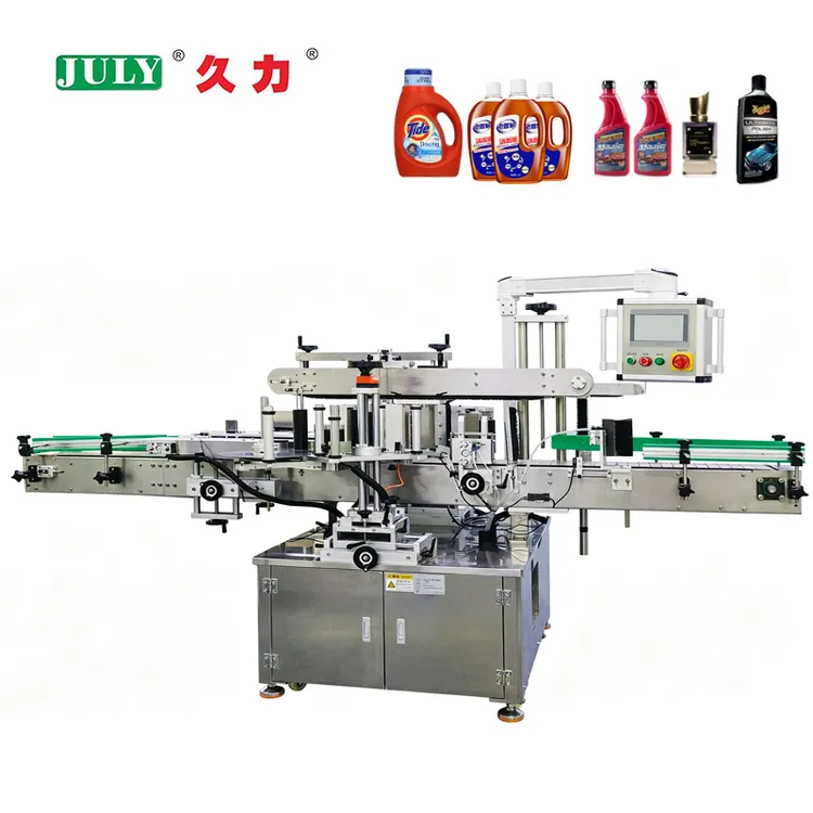 Multifunctional High Speed Automatic Two Side Positioning Round Bottle Labeling Machine for square Round Flat Shaped Bottle