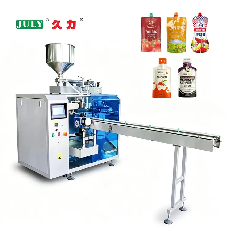 Multi-function Automatic Horizontal Liquid Pouch Filling Sealing Machine Ketchup Chilli Paste Tomato Sauce Pouch Packing Machine