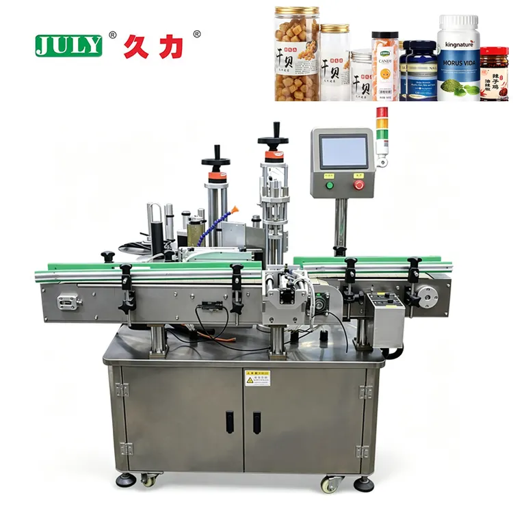 Fully Automatic Labeling Machine for Circle Polygon Round Bottle Labeling