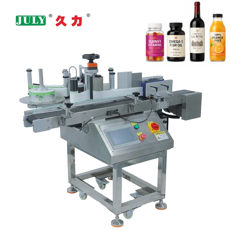 Automatic Mini Desktop Square Bottle Box Packaging Bags Labeling Machine