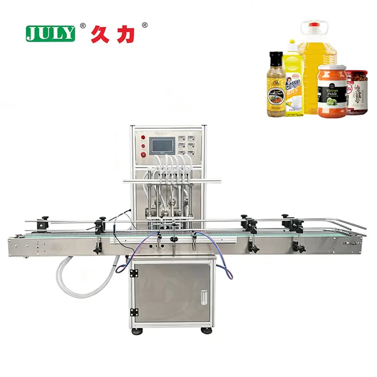 Fully Automatic Six-head Magnetic Pump Liquid Filling Machine for Beverage and Liquid Products