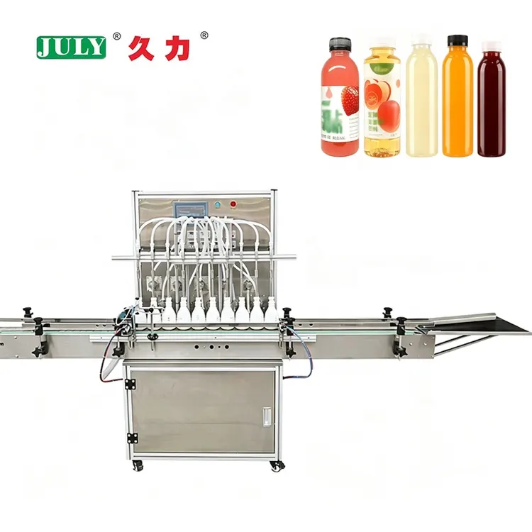 Fully Automatic 10-head Magnetic Pump Liquid Filling Machine for Detergent and Beverage