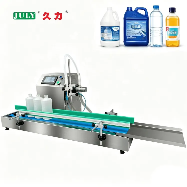 Automatic Single Head 15L Magnetic Pump Liquid Filling Machine High Precision Laundry Detergent Drinks Liquid Filling