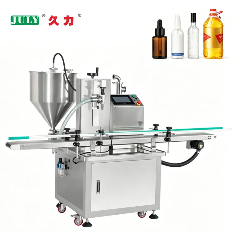 High-precision Automatic Single-head Liquid Filling Machine for Universal Filling of Water Cream and Cream