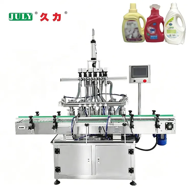 Fully Automatic Piston Liquid Filling Machine Laundry Detergent Shower Gel High Speed Quantitative Filling Machine Assembly Line