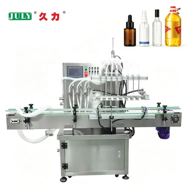 Fully Automatic 8-head Pump Liquid Filling Machine for Mineral Water Beverage Juice Filling