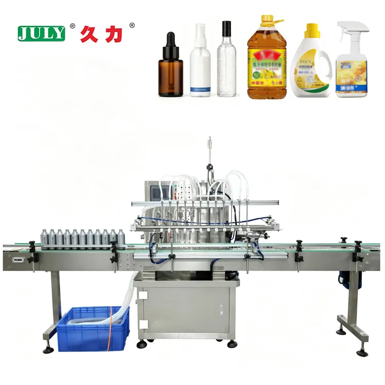 Fully Automatic Precise Quantitative Sauce Liquid Filling Machine, Perfume Essential Oil Beverage Multi-head Filling
