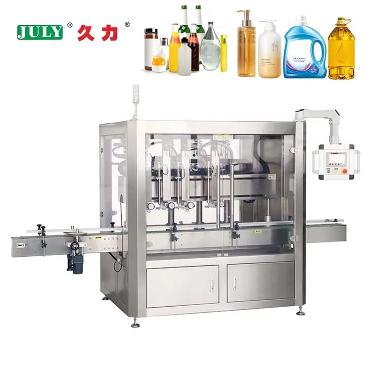 Fully Automatic 4-head Tracking Liquid Filling Machine Liquid Paste Bottle Filling Machine