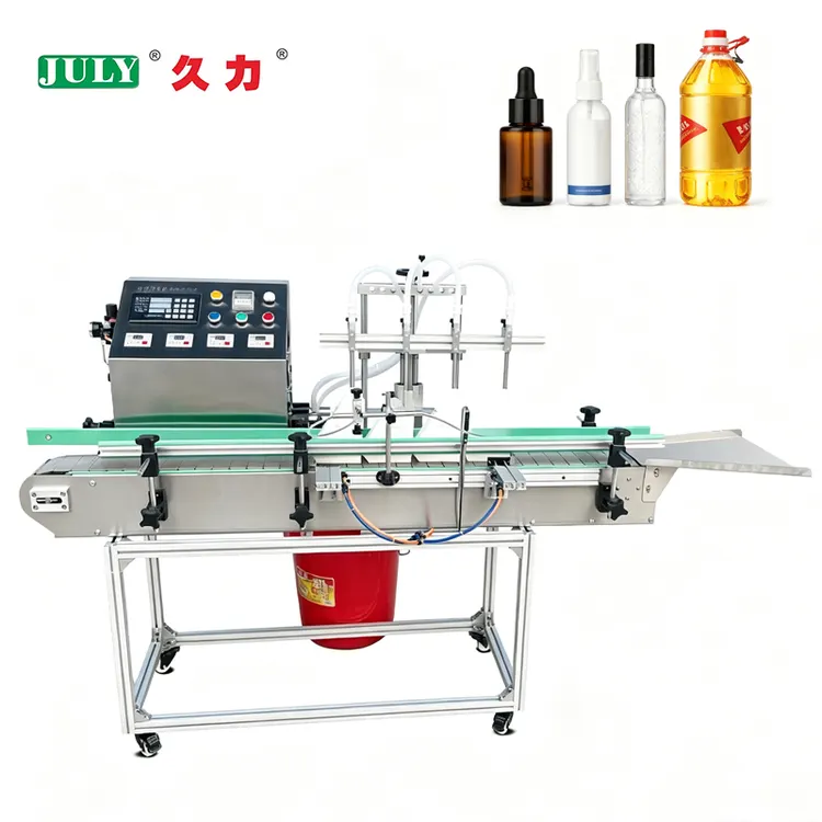 Fully Automatic 4-head Magnetic Pump Liquid Filling Machine for Perfume Beverage Juice Cream Water Bottle Filling Machine