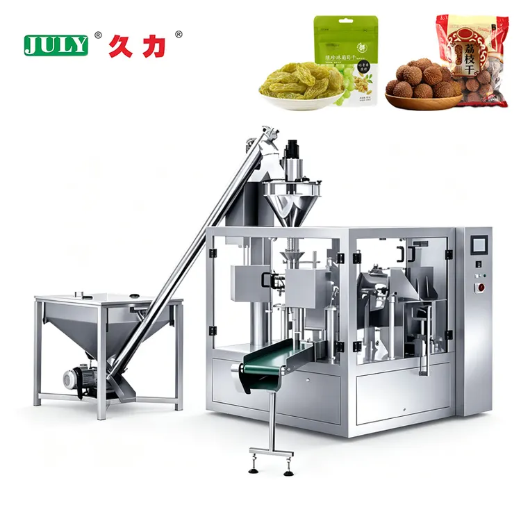 Fully Automatic Premade Bag Packaging Machine Rotary Doypack Pouch Packaging for Sugar Food Granules Powder Packing