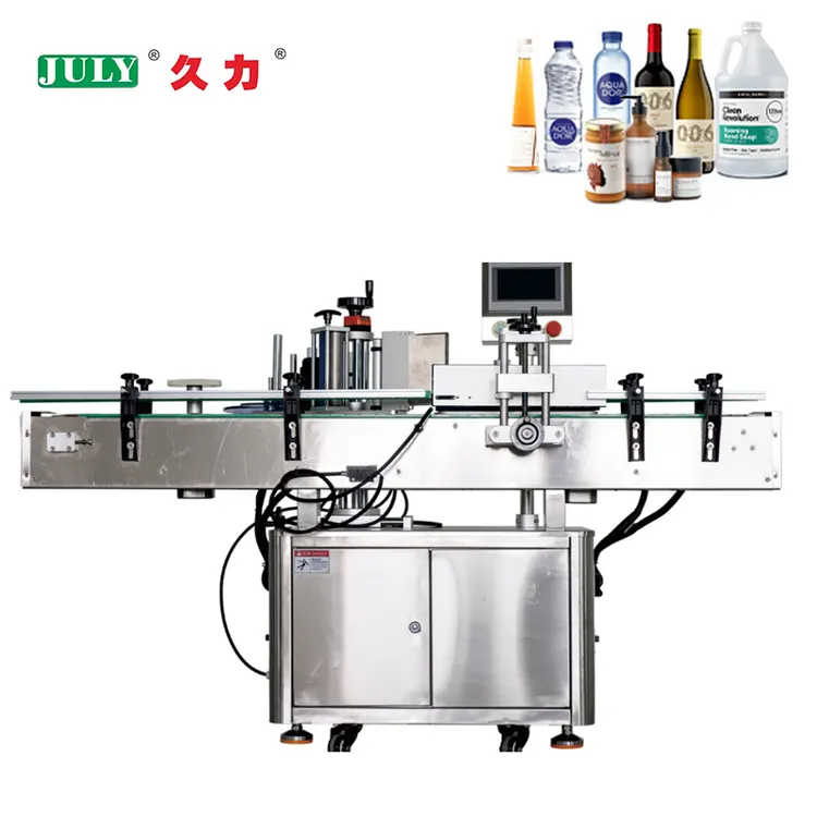 Fully Automatic High Precision Rolling Labeling Machine for Standing Round Bottles Fast Label Speed