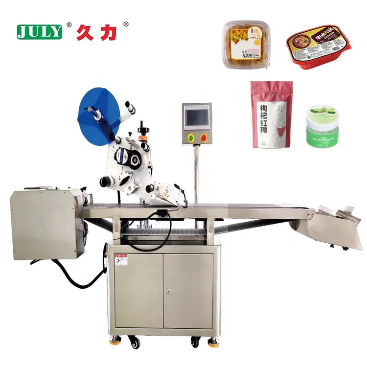 High Precision Automatic Suction Paging Upper Plane Labeling Machine for Plastic Bags with Suction Paging Conveyor