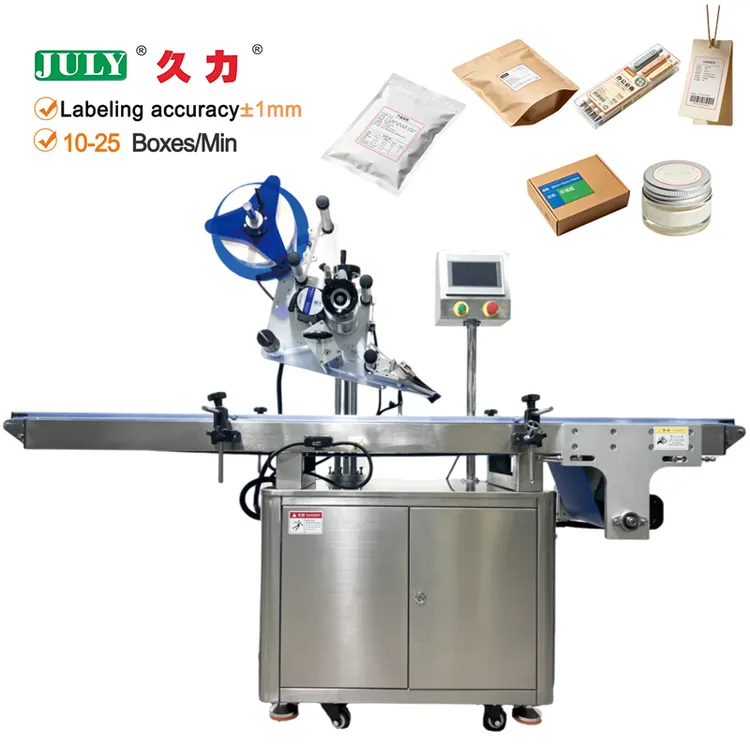 Multifunctional Fully Automatic Upper Plane Machine for Labeling Gift Boxes Books and Lunch Boxes