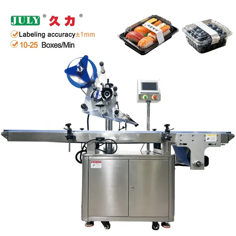 Multifunctional High Speed Automatic Upper Plane Labeling Machine for Snacks Label Stick Machine on Box Flat Envelope Paging