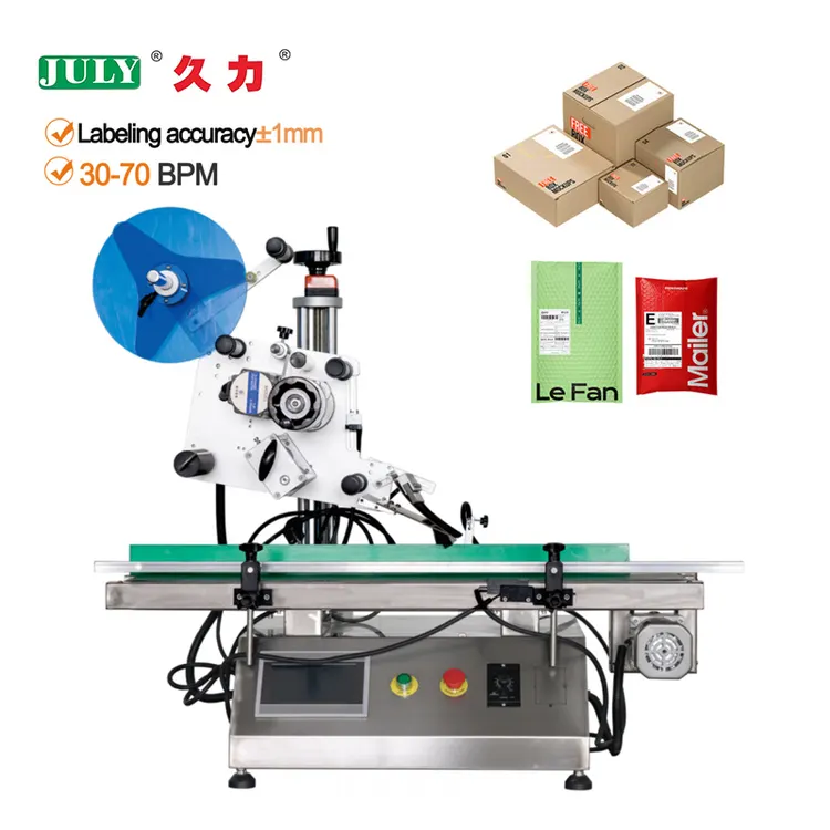 Automatic Desktop Upper Plane Labeling Machine for Books Folders Boxes Cartons Bags Etc Label