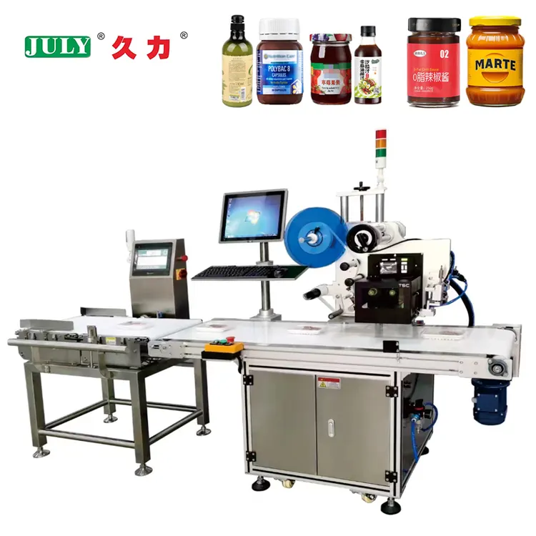 Automatic Vegetable Fruit Egg Meat Tray Carton Paper Cup Weighting Labeling Machine