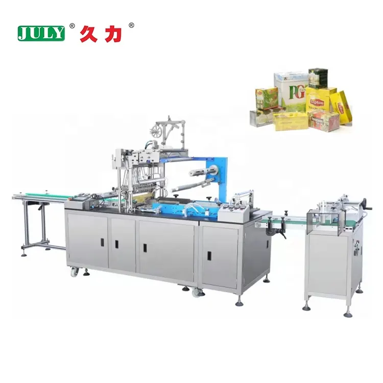 Full Automatic Transparent 3D Cellophane Wrapping Machine for Perfume Cosmetics Gift Skincare Food Box