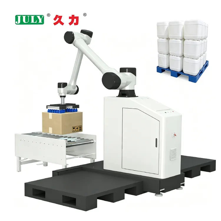 20-50kg Collaborative Robot Palletizing System with Vacuum Gripper for Carton Case Handling