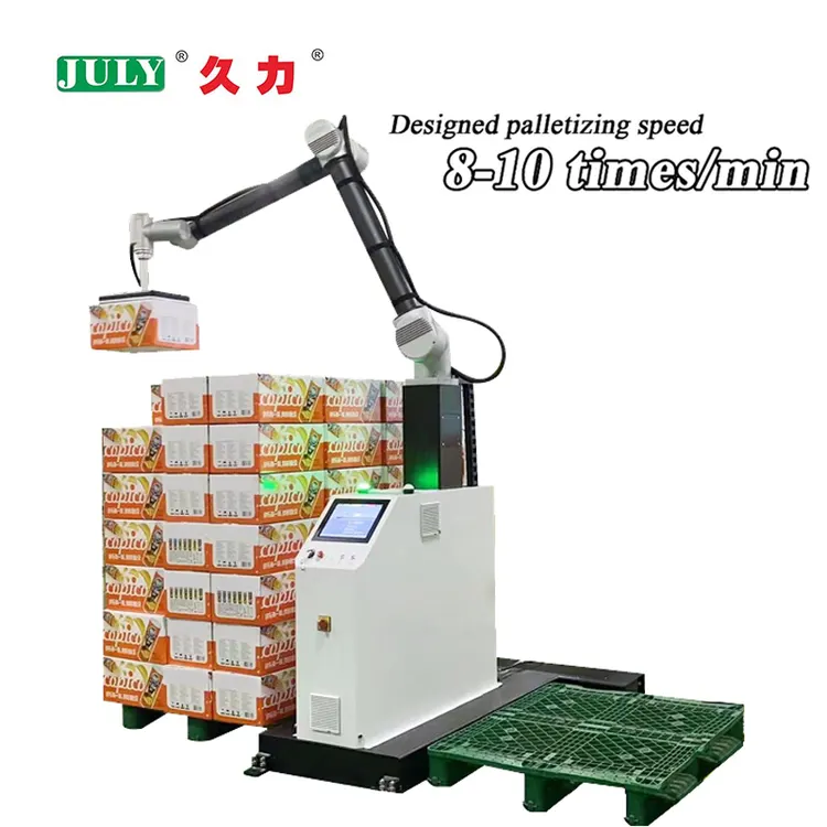 Industrial Pallet Robot Arm 25-50kg Payload for Carton Bag and Sack Stacking