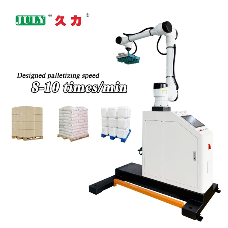 Automatic Robot Pallet Mover for Carton Box Case Packing and Warehouse Automation