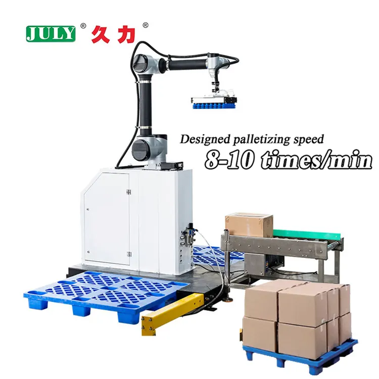 Automated Palletizing Robot Machine with PLC Touch Screen Packaging Production Line