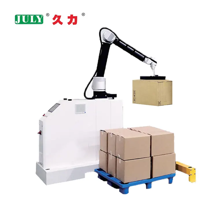 Compact Palletizer Robot for Small Warehouse and Packagingmachine Production Line Automation