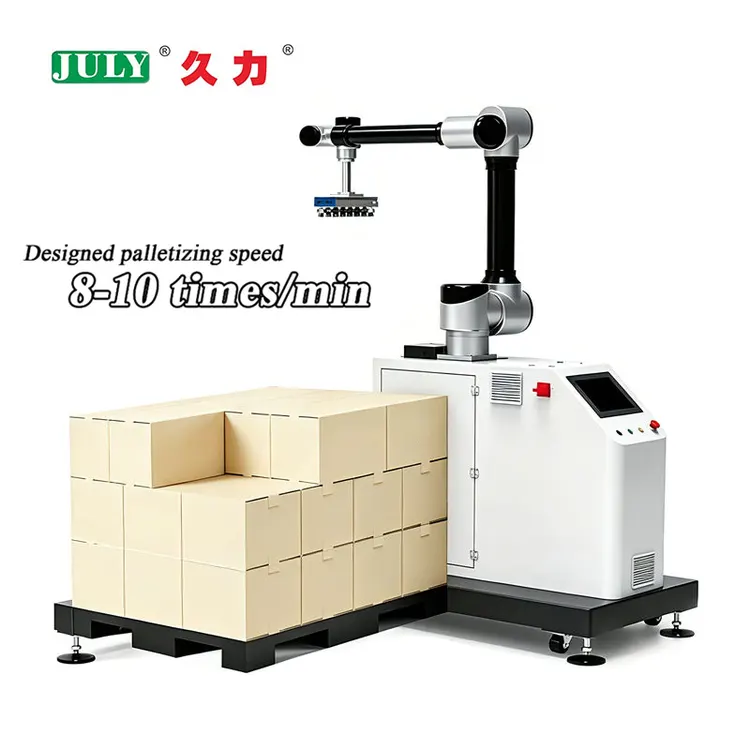Plug and Play Palletizer Robot System for Carton Box Bag and Drum Stacking