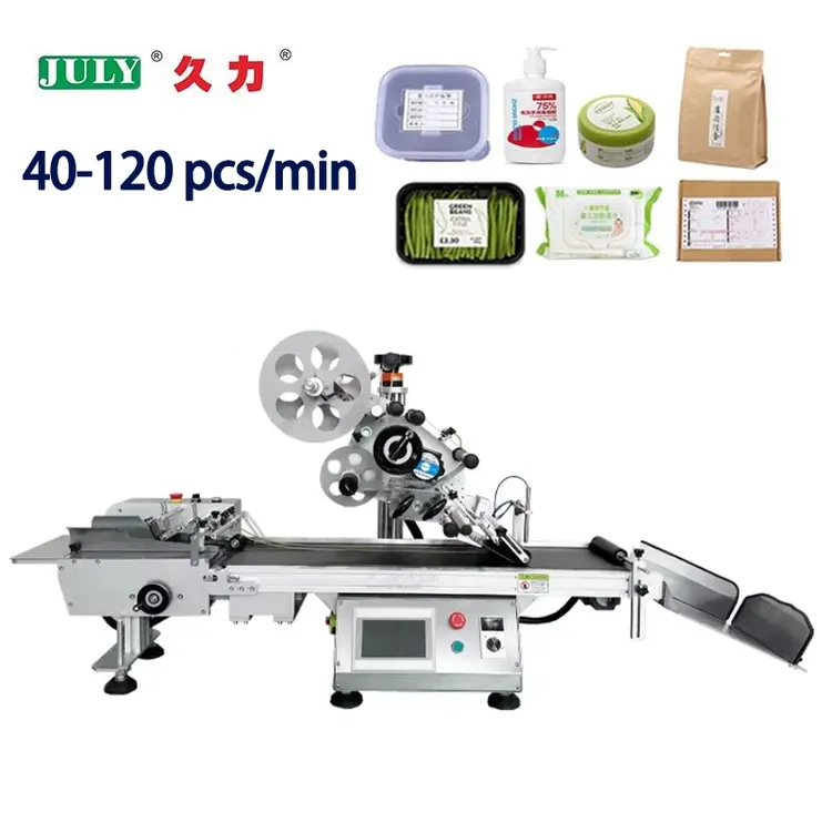 Automatic Feeding and Receiving High Precision Labeling Machine for Production Date Sticker Labeling Machine