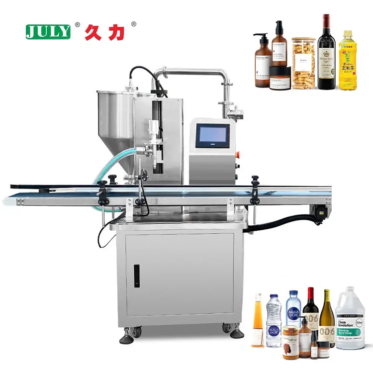 Automatic Single Head Servo Bottle Can Jam Jar Oil Juice Sauce Paste Liquid Powder Packing Filling Machine for Spices Honey Milk