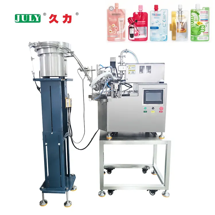 Automatic Spout Pouch Filling and Capping Machine for Fruit Puree Honey and Sauce