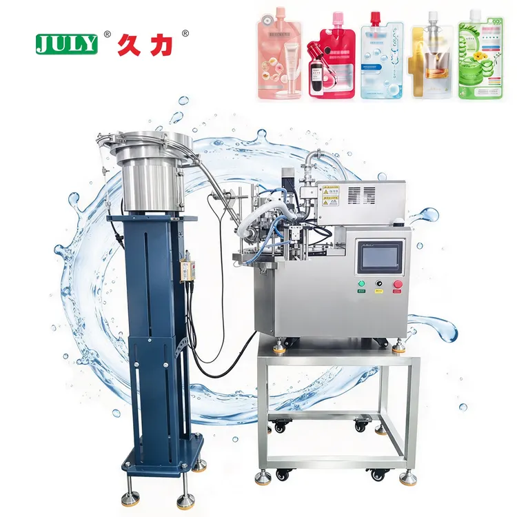 Automatic Spouted Stand up Pouch Filling Capping Machine for Laundry Detergent and Shampoo