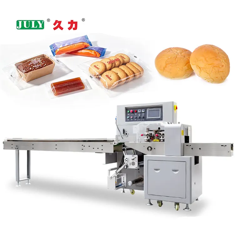 Industrial Horizontal Flowpack Machine for Bakery Candy Snacks and ConsumerProducts