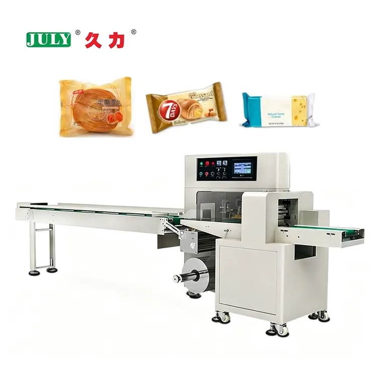 Multi-Function Automatic Chocolate Bar and Granola Bar Horizontal Wrapper with Precise Film Sealing