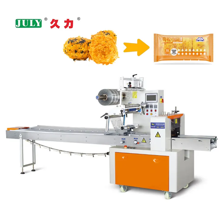 Automatic Pillow Bag Food Packaging Machine for Bread Soap with Quick Film Changeover and Easy Cleaning