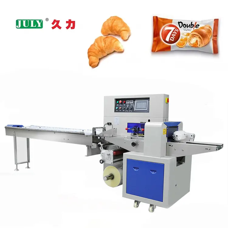Customized Horizontal Packaging Machine Line for Bakery Candy Cutlery and Disposable Products
