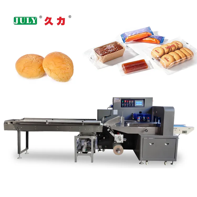 Automatic High Speed HFFS Horizontal Flow Wrapper for Bakery Bread Cake Biscuit