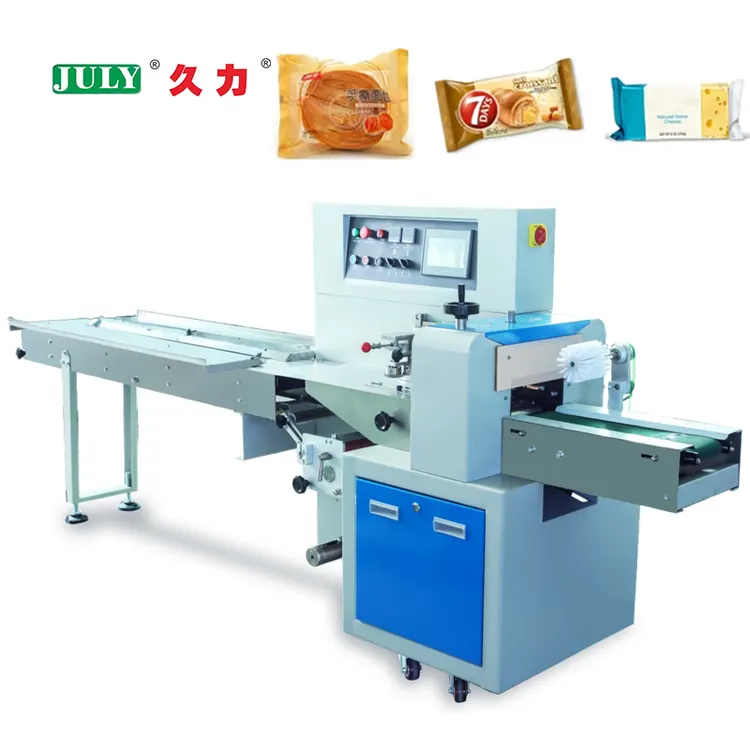 Automatic High Speed Horizontal Pillow Packing Machine for Bread Biscuit Cookie Candy Food