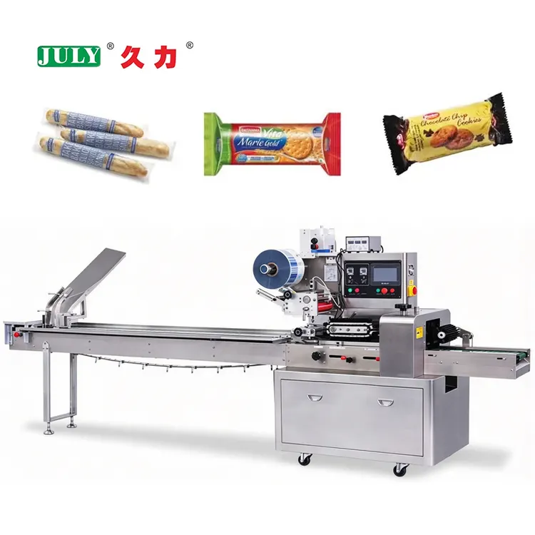Automatic Pouch Horizontal Pillow Packaging Machine for Nuts Chips Popcorn and Snacks