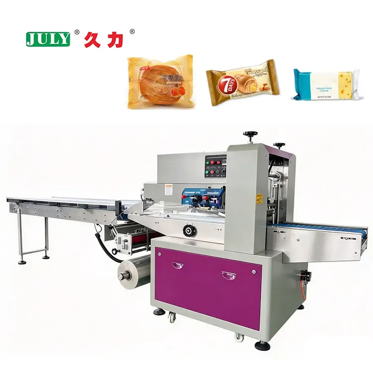 Multi-Function High Speed Horizontal Pillow Flow Packing Machine for Biscuit Snack and Confectionery