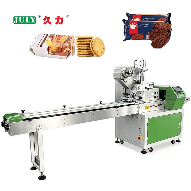 Automatic High Speed Horizontal Pillow Flow Pack Machine for Nuts Chips and Granules Packaging Machine