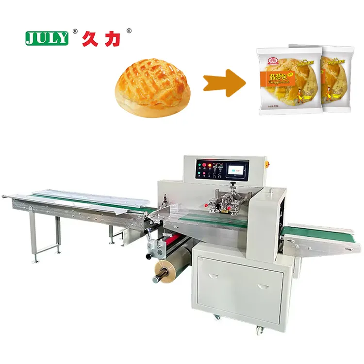 Full Automatic High Speed Horizontal Flow Pack Machine for Ice Cream Lolly and Popsicle Food Packaging Machine