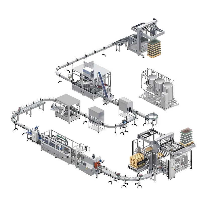 Custom Beverage Juice Milk Plastic Bottles — Machine & packaging view 2