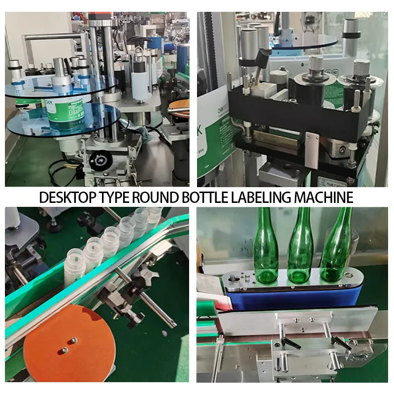 Desktop Jar Capping Sticker Adhesive Round — Machine & packaging view 6