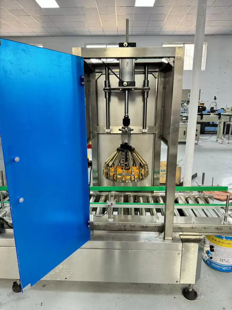 Industrial Paint Filling and Capping Production — Machine & packaging view 3